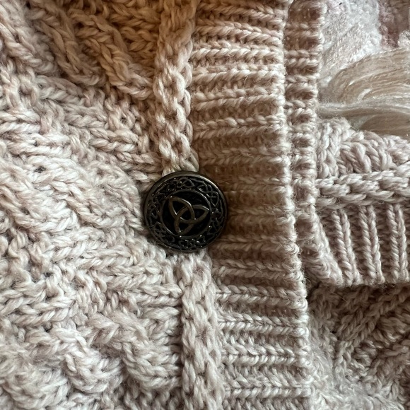 S/Med Inis Crafts Merino Wool Cale Sweater - Picture 5 of 6